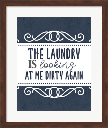 Framed Laundry Today 3 Print