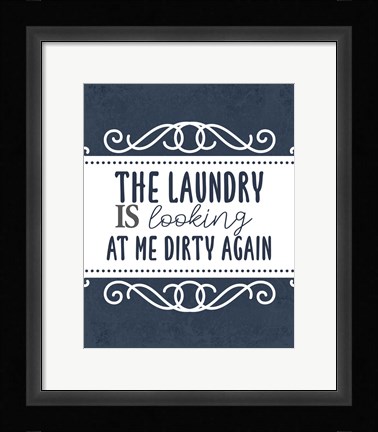 Framed Laundry Today 3 Print