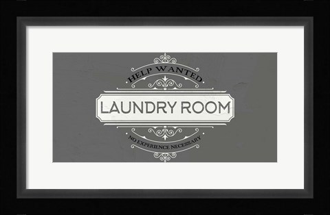 Framed Help Wanted Print