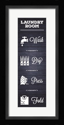 Framed Laundry Natural Print