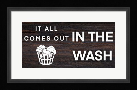 Framed In The Wash Print