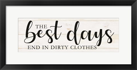 Framed Laundry Words 3 Print