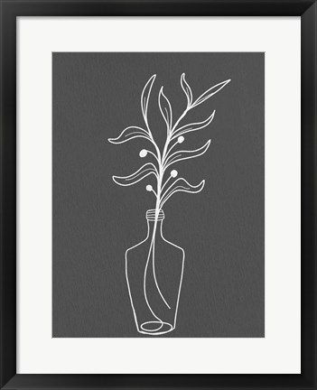 Framed Modern Vase 1 Print