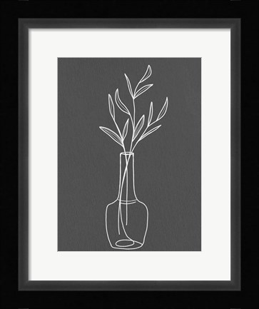 Framed Modern Vase 2 Print