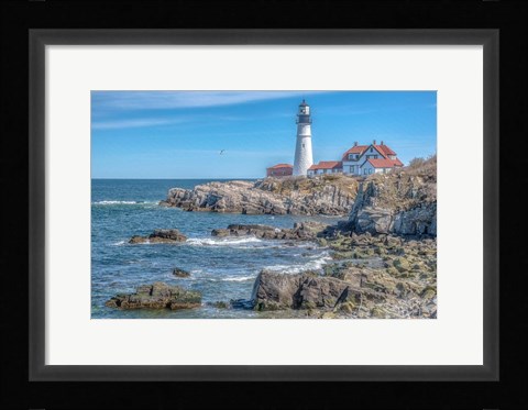 Framed Portland Head LightHouse Print