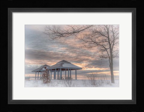 Framed Blue Point Sunrise Print
