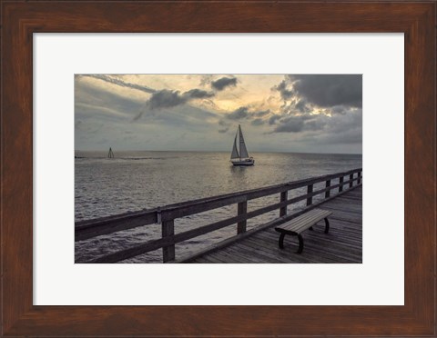 Framed Cedar Beach Print