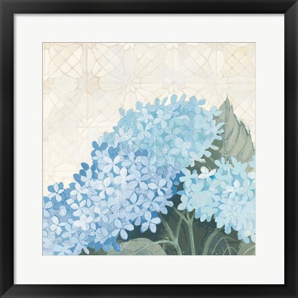 Framed Decorative Hydrangea III Providence Print