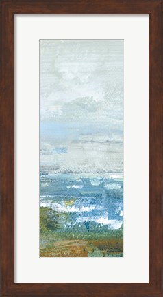 Framed Morning Seascape Panel II Print