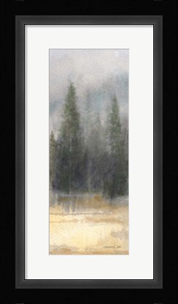 Framed Misty Pines Panel II Print