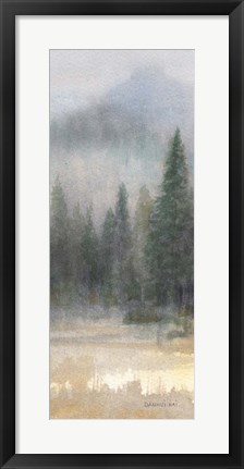 Framed Misty Pines Panel I Print