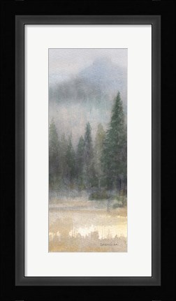 Framed Misty Pines Panel I Print