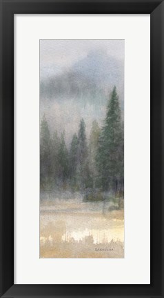 Framed Misty Pines Panel I Print