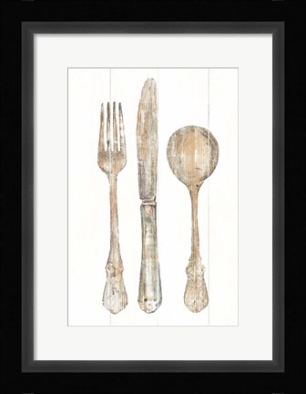Framed Setting the Table I Print