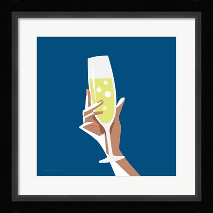 Framed Cocktail Time II Sq Print