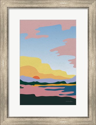 Framed Hills and Valleys III v2 Print