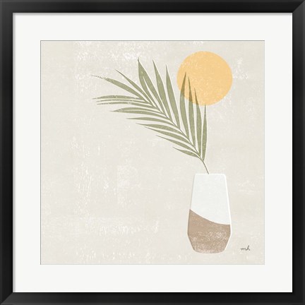 Framed Sun Palm II Sq Print