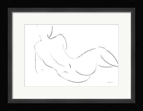 Framed Nude Sketch III v2 Print