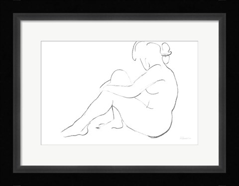 Framed Nude Sketch IV v2 Print