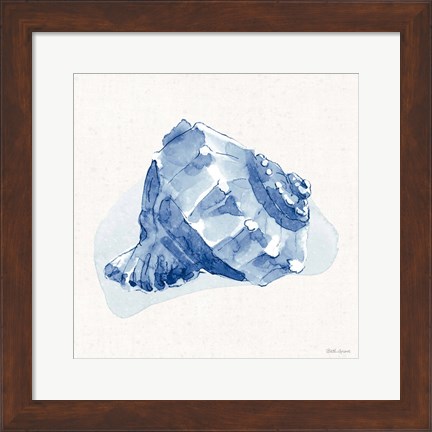 Framed Seaside X Blue Print