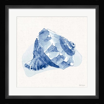 Framed Seaside X Blue Print