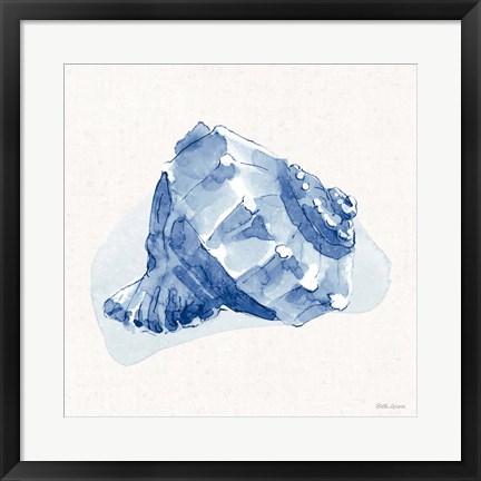 Framed Seaside X Blue Print