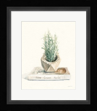 Framed Grown at Home I Cream Print