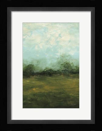 Framed Meadows Edge Dark Crop Print