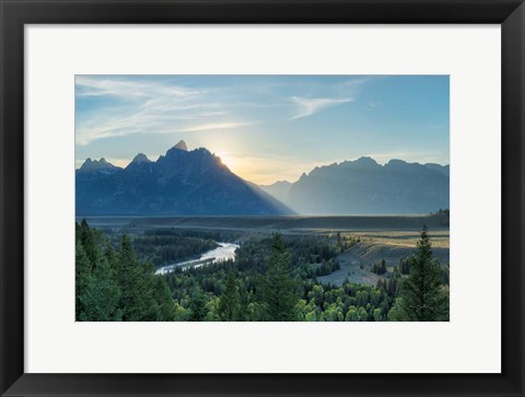 Framed Snake River Overlook Color Print
