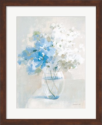 Framed Vintage Bouquet I Print