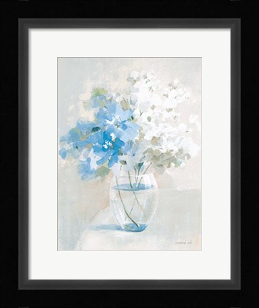 Framed Vintage Bouquet I Print