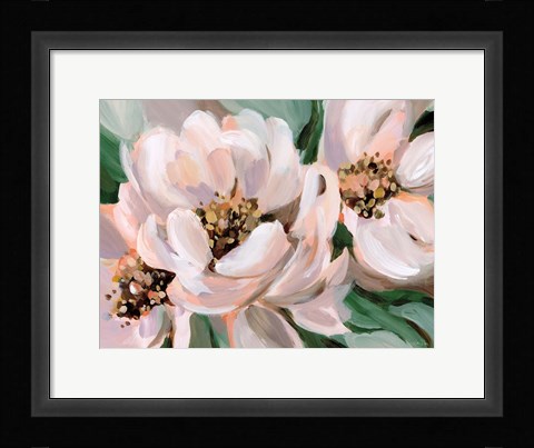 Framed Blush Peonies Print