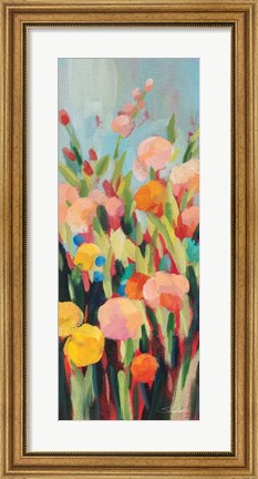 Framed Vivid Flowerbed II Print