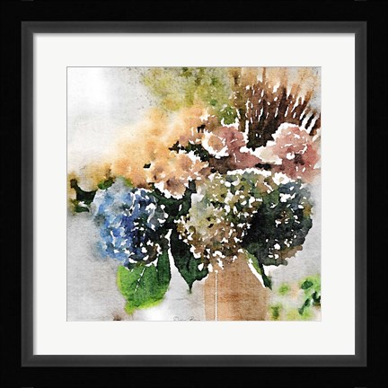 Framed Watercolor Vase 2 Print