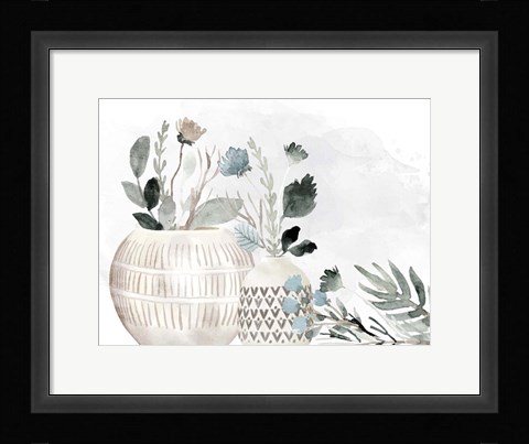 Framed Neutral Vases Print
