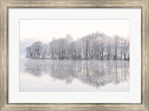 Framed Mist Lake Print