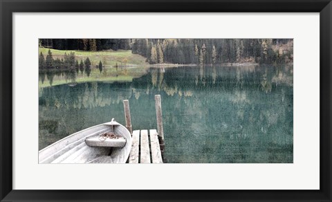 Framed Boat Dock Print
