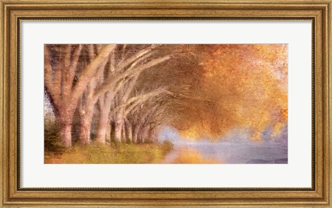 Framed Quiet Autumn Pond Print