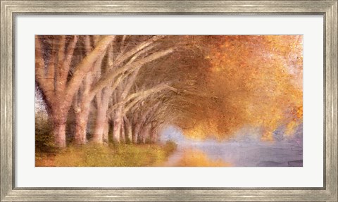 Framed Quiet Autumn Pond Print