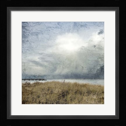 Framed Moody Beach Day Print