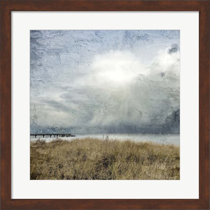 Framed Moody Beach Day Print
