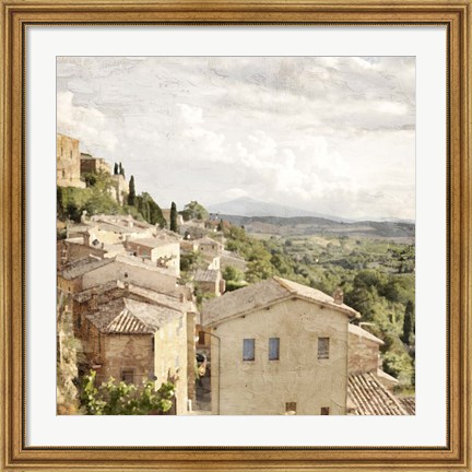 Framed Tuscan Hillside Print