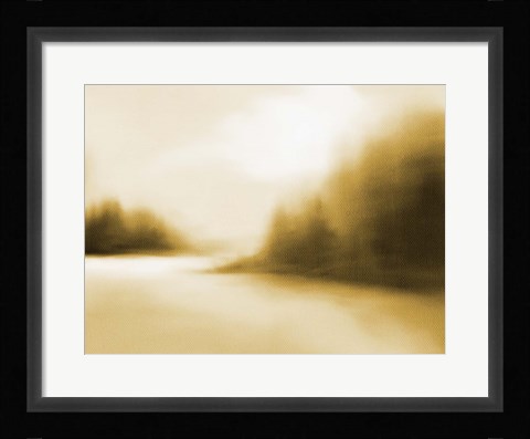 Framed Inlet Muted Mustard Print