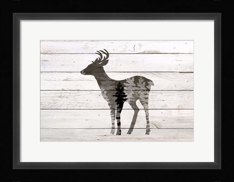 Framed Deer 2 Print