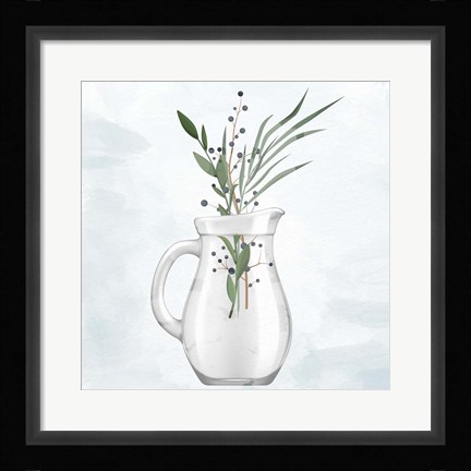Framed Glass Vase 2 Print