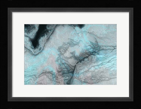 Framed Blue Crevice Print