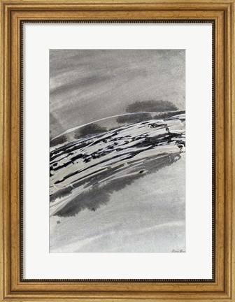 Framed Grey Ice 1 Print
