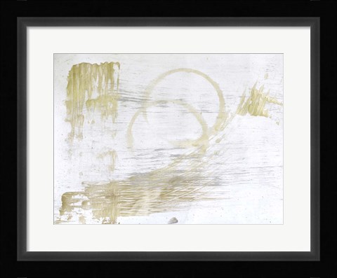 Framed Rings and Strokes 1 Print