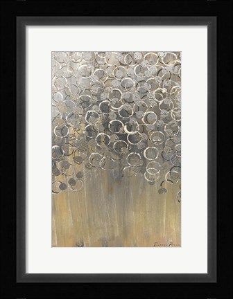 Framed Raining on Yellow 1 Print