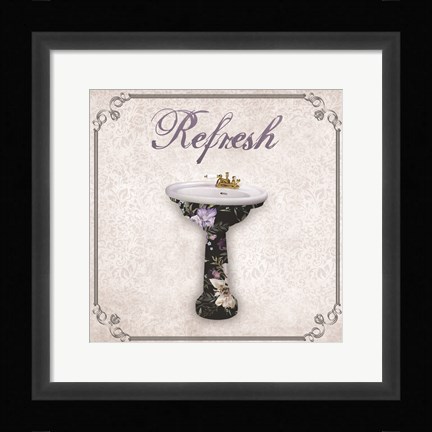 Framed Refresh Bath Print